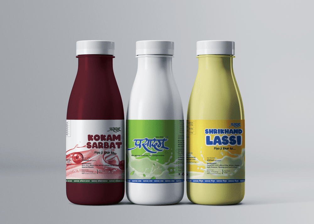 Prasadam Bottle Label Design